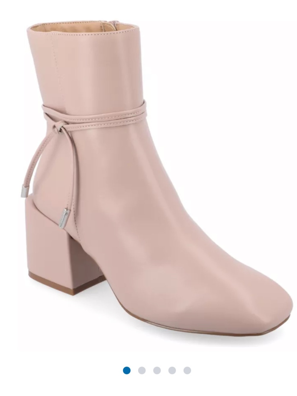 Journee Collection Beverley-wd ankle blush Booties sz 8 NWT